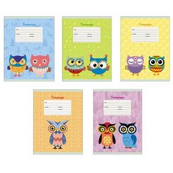 Тетрадь 24л линейка Сказочные совы