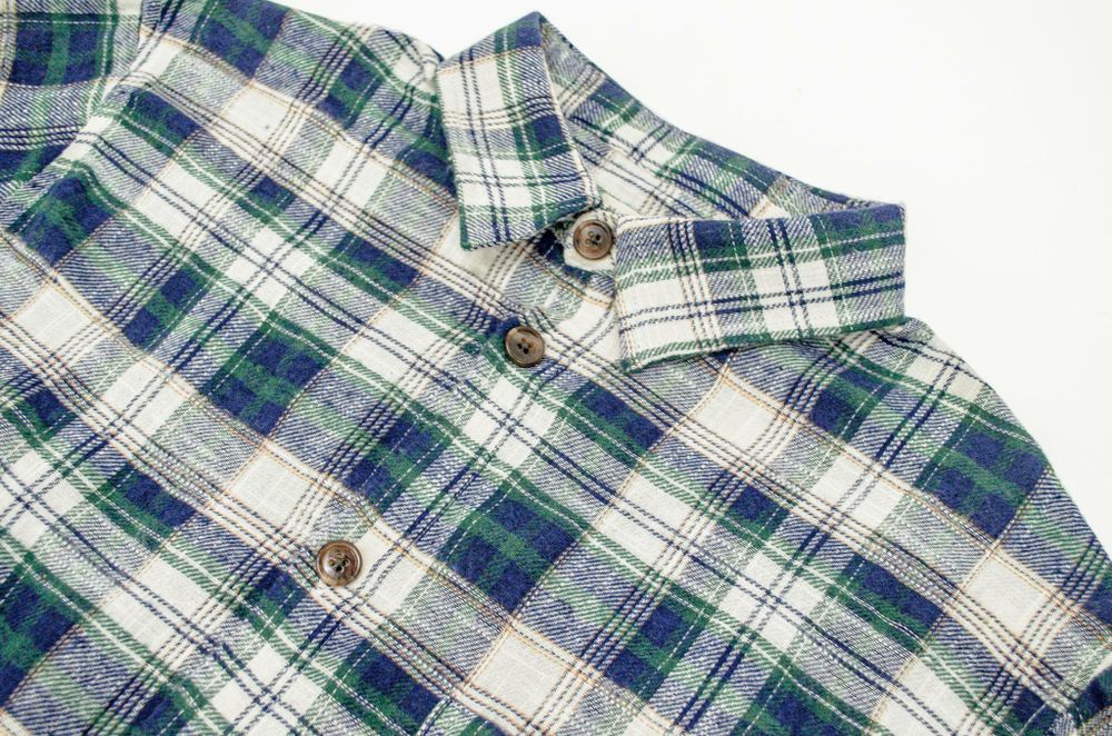 Рубашка Magamaev Filter сине-зеленая