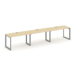 Style Project Рабочая станция односторонняя SN-59O.ORS-053 Акация Лорка/Металл Серый/Серебро Заглушк