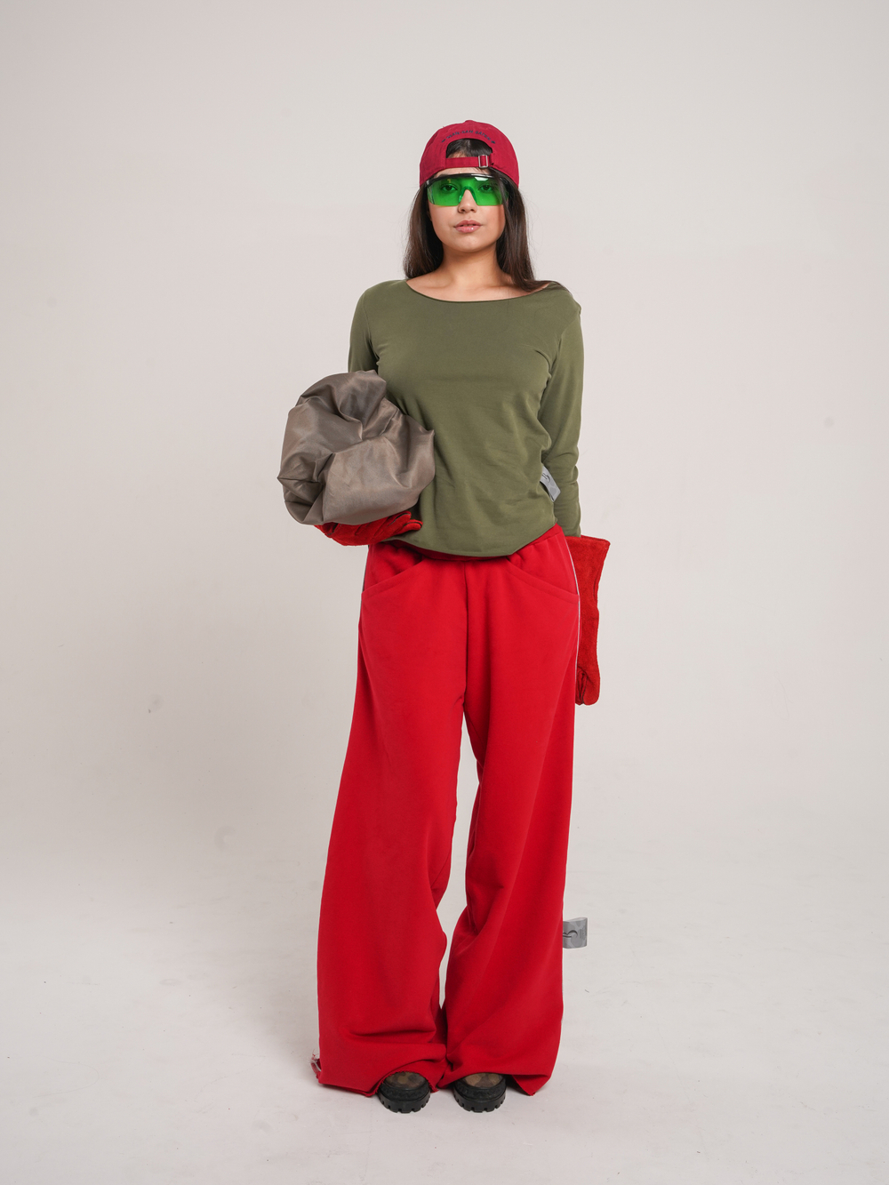 Лонгслив Базовый Хаки