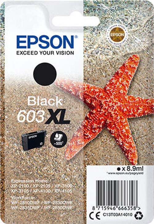 Epson C13T03A14020 струйный картридж Подлинный Черный 1 шт