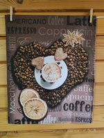 Набор кухонных полотенец, 3 шт , 45х60 см , рогожка