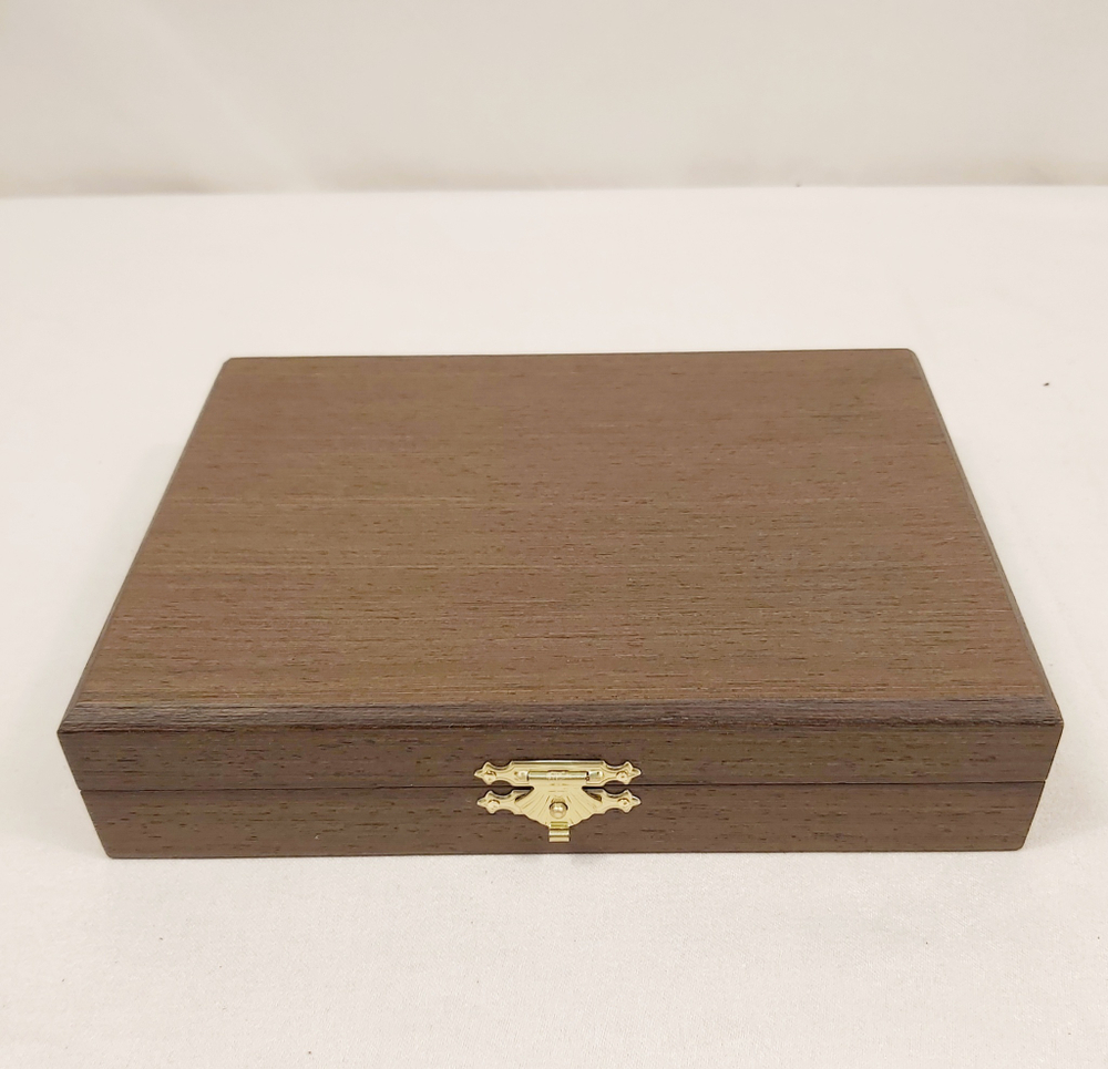 Набор "Деревенька. Зима" визитница и ручка Parker с ручной росписью Палех