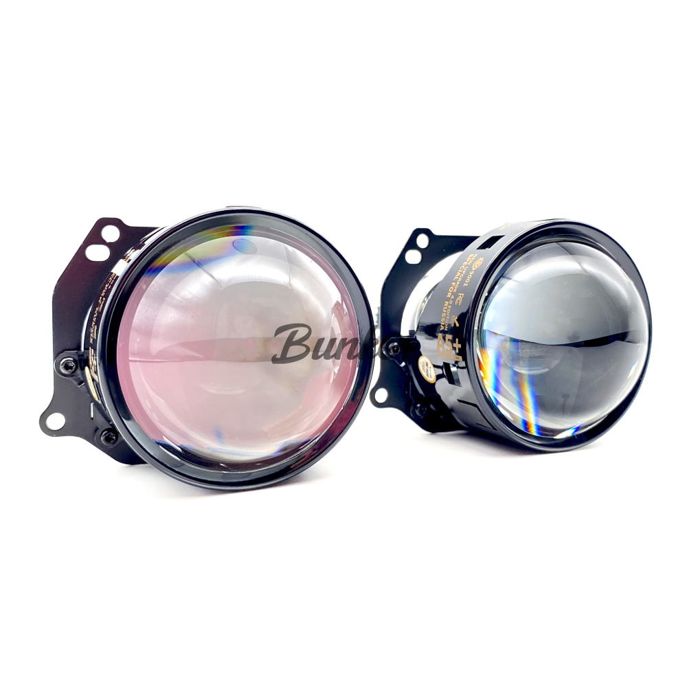 Bi-Led линзы Aozoom A5+,3" встроенный драйвер, съемные болты под гайку