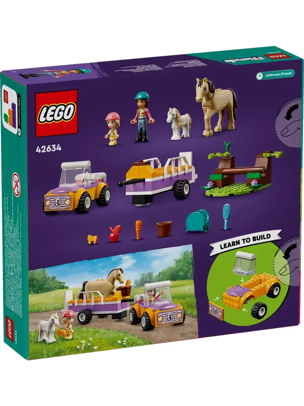 Лего Френдс Прицеп для лошадей и пони 42634 Lego Friends