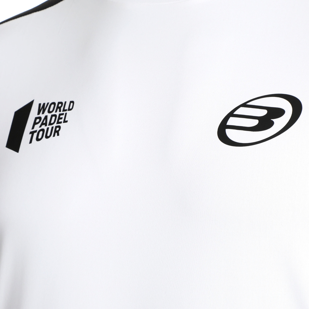 Мужское теннисное поло Bullpadel Liron T-Shirt Men - White, Black
