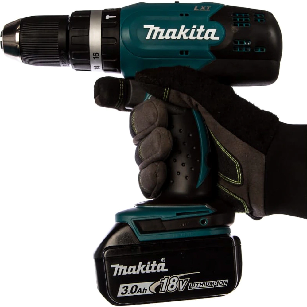Makita DHP453RFE аккумуляторная ударная дрель-шуруповерт (2 x 3 Ач, ЗУ)