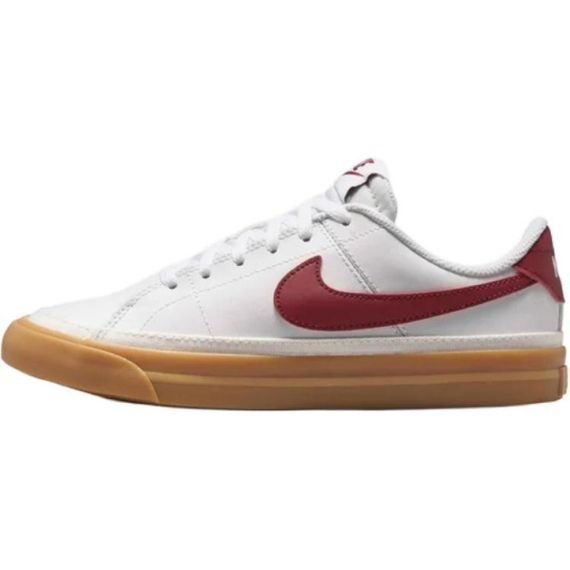Наследие NIKE Court Детские Скейтборды Белые/Республиканско-Желтые/Совместно-Красные Университеты