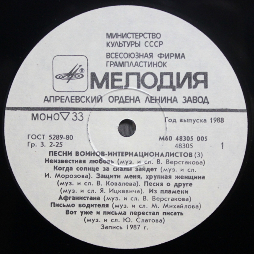 Комплект / Время Выбрало Нас - Песни Воинов-интернационалистов (3LP)