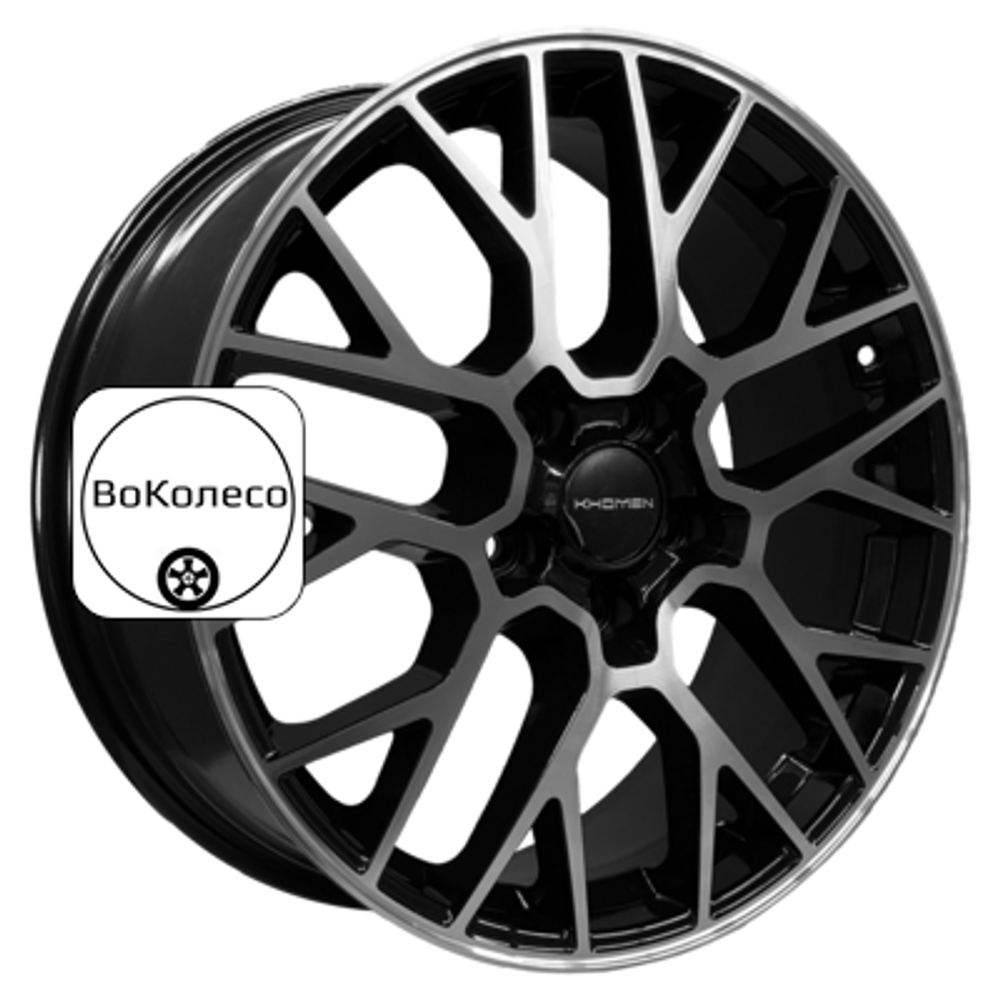 7x18/5x114,3 ET45 D67,1 KHW1818 (Mazda CX-5/Kia Seltos) Black-FP Khomen Wheels