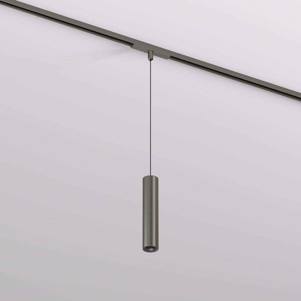 DK5744-DN Светильник для трека SHINE SPOT со светодиодом, D40*H200 кабель 1500мм, 48V DC, 8W, RA?90, 3000K, IP20, темный никель, алюминий