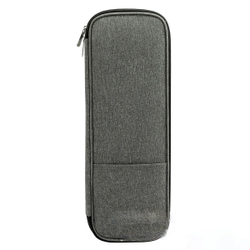 Органайзер пенал для проволоки, спиц, стеков и других инструментов для рукоделия (серый, на молнии)