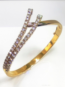 Браслет Эстерелла, золото 750 проба, с бриллиантами, единственный экземпляр, ручная работа