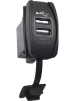 Розетка USB 3,1A переключатель, с крышкой (RIF22-4-1008300)