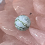 54656  Агат Моховой Бусина 10мм