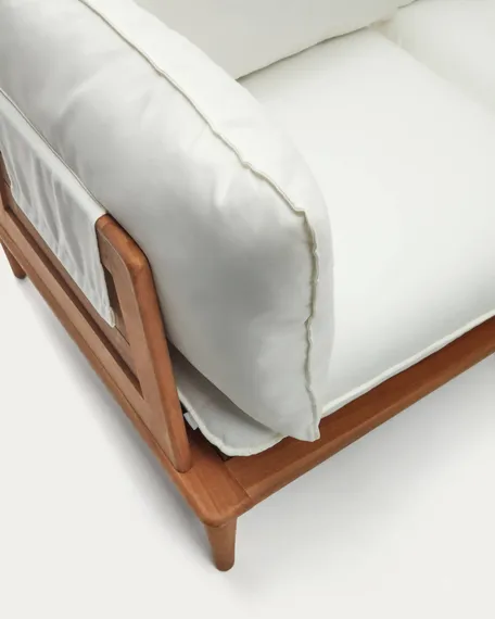 Комплект уличной мебели Portitxol из массива тика, модульный диван, 2 столика