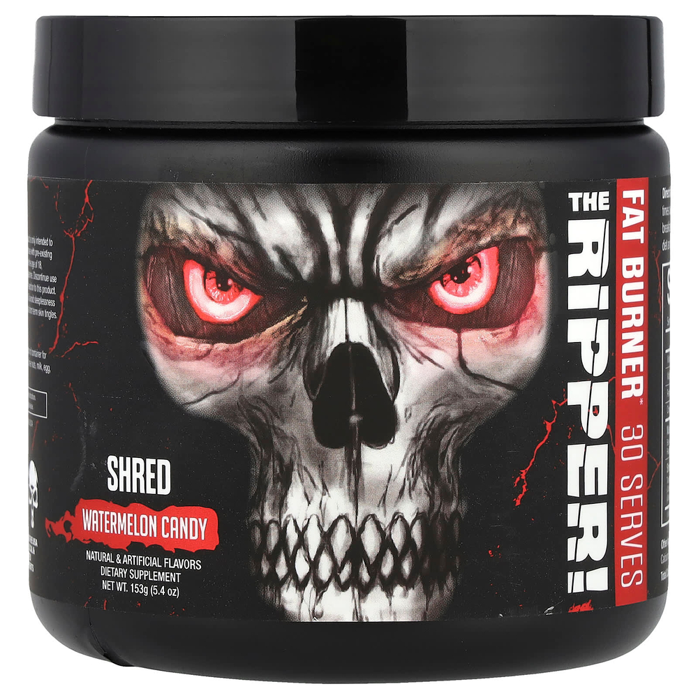 JNX Sports, The Ripped, сжигатель жира, со вкусом арбузной конфеты, 153 г (5,4 унции)