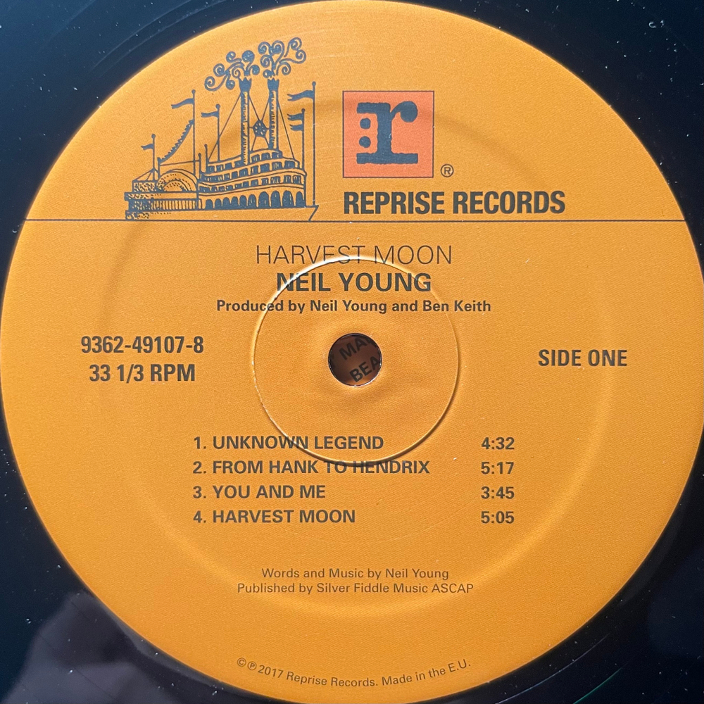 Neil Young ‎– Harvest Moon 2LP (Европа 2017г.)