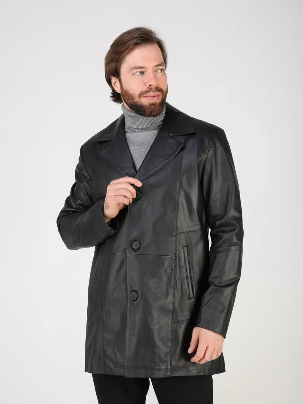 Кожаная куртка демисезонная блейзер пиджак