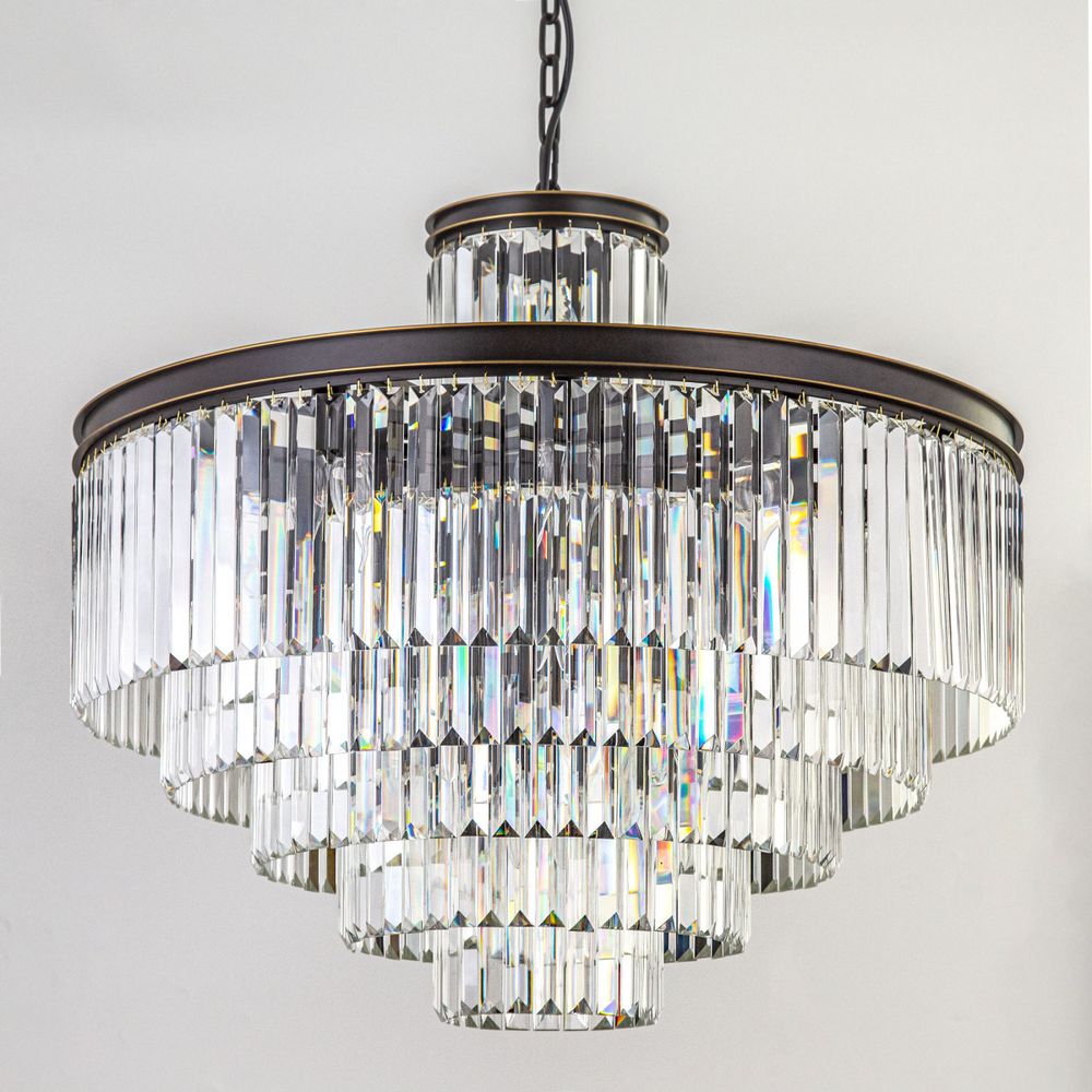 Citilux Мартин CL332151 Люстра хрустальная подвесная Прозрачная