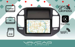 Магнитола для Mitsubishi Pajero 3, Montero 3 1999-2006 (рамка черная) - Vaycar VA47-1019 на Android 13, 8-ядер, 2Гб-32Гб, 4G SIM-слот