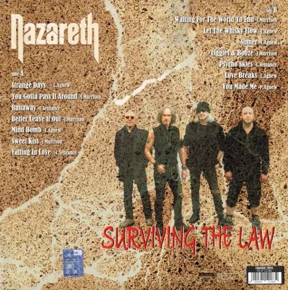 Nazareth – Surviving The Law - Orange - LP
