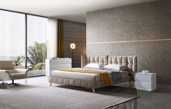 Кровать Hush 180х200 см, бежевая