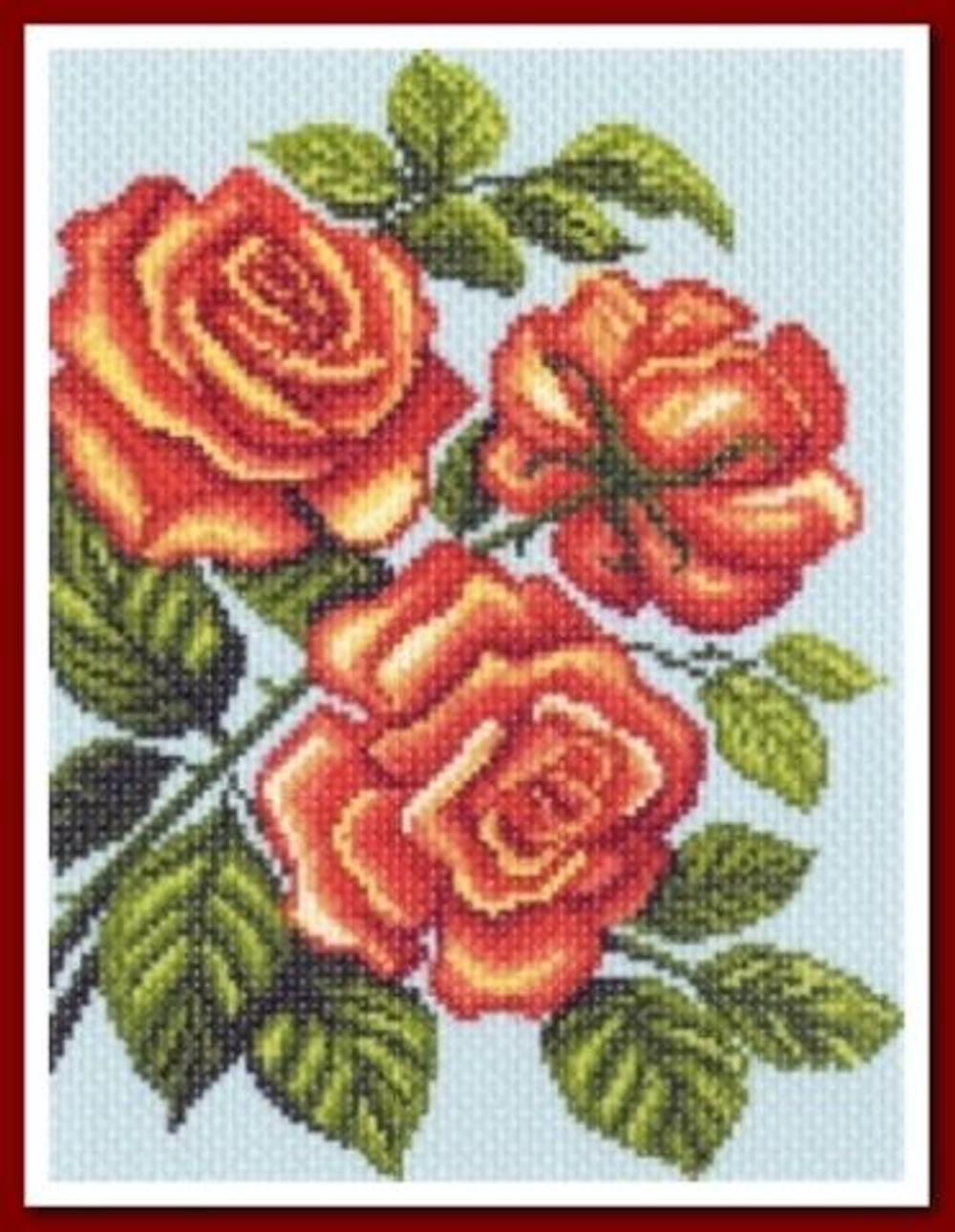 "Желтые розы"-1315 канва с рисунком