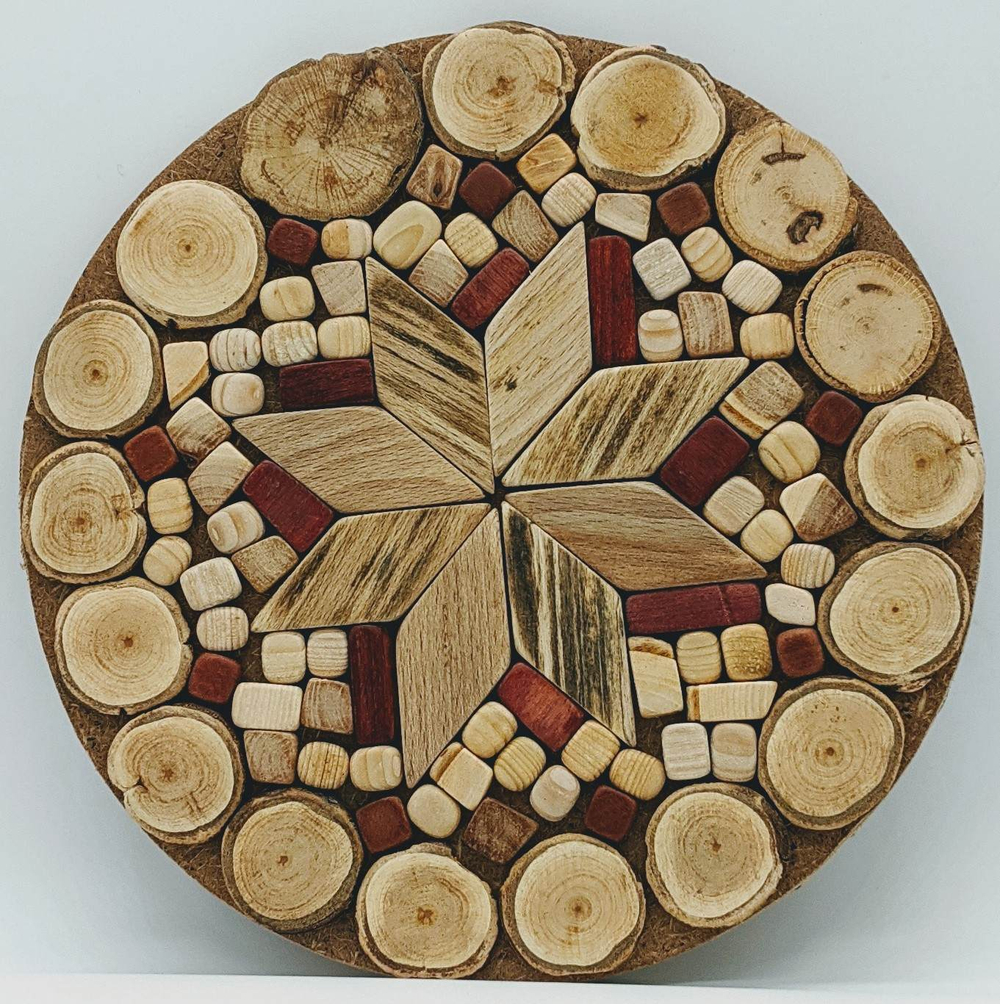 Подставка деревянная "Россия" 20 см