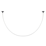 4391/40CL HIGHTECH ODL24 263 черный/металл/канат Потолочный св-к встраиваемый (2 крепления и крючок в комплекте) IP20 LED 40W 1580Лм 4000K CORDA