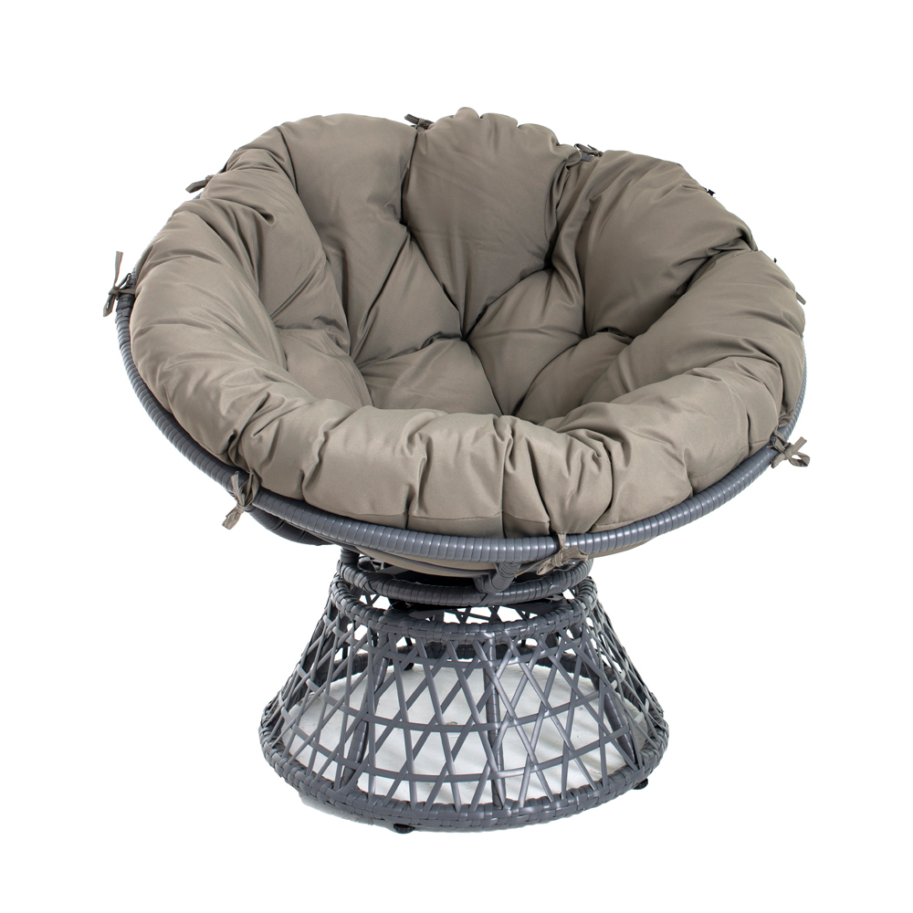 Садовое кресло E4025 (серо-коричневый) Лотос