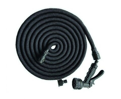 Шланг поливочный растягивающийся люкс 5-15м, с пистолетом-распылителем 7 режимов, люкс