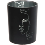 Подсвечник «Нежный силуэт» 10*12,5 см, Черный