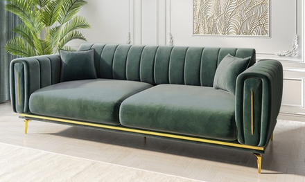 Замира (Эра) Диван трехместный (оливковый)