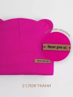 Шапка детская с ушками на осень