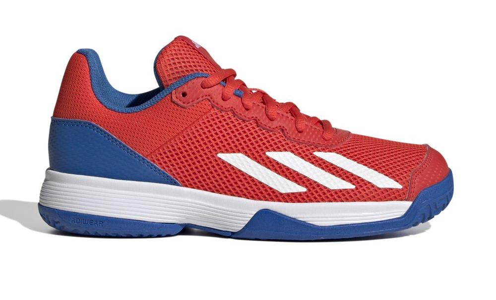 детские Кроссовки теннисные Adidas Courtflash - bright red/cloud white/bright royal