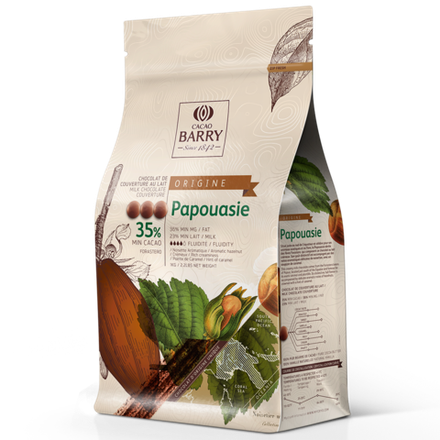 Шоколад Cacao Barry Papouasie 35%, молочый кувертюр, 250 гр