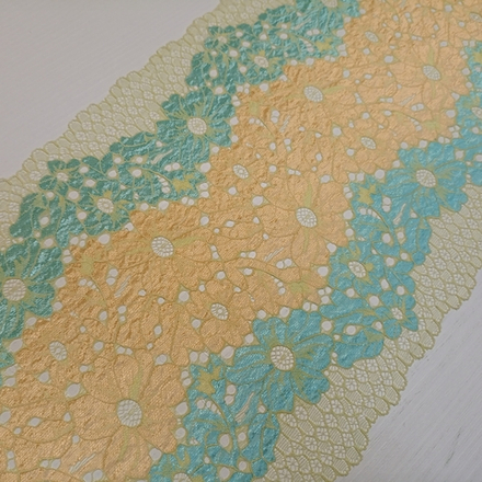 Кружево эластичное, цветочное