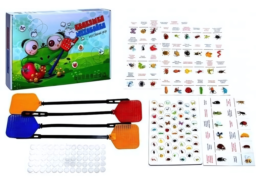 Игра настольная Фанты на скорость "Квакушка и мухобойка" (Ракета)