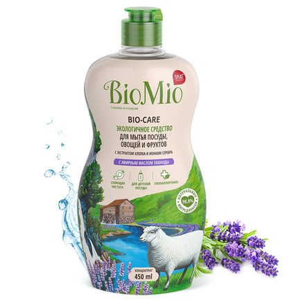 Средство для мытья посуды BioMio Bio-Care Лаванда, концентрат, 450 мл