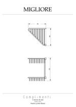 Полка Migliore Complementi 22044 хром