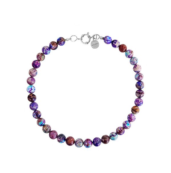 Колье Violetta из бусин камня