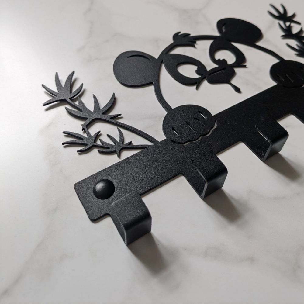 Ключница настенная Панда для украшения интерьера и хранения аксессуаров, ключей, украшений и других мелочей