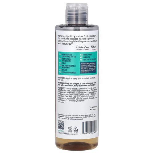 Faith in Nature, Гель для душа, с лавандой и геранью, 400 мл (13,5 жидк. унц.)