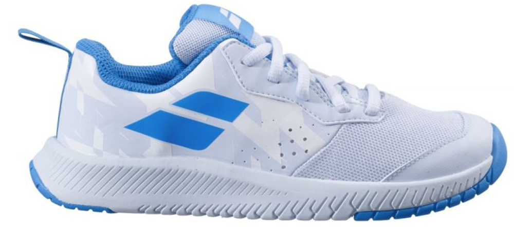 Детские теннисные кроссовки Babolat Pulsion All Court Junior - white/illusion blue