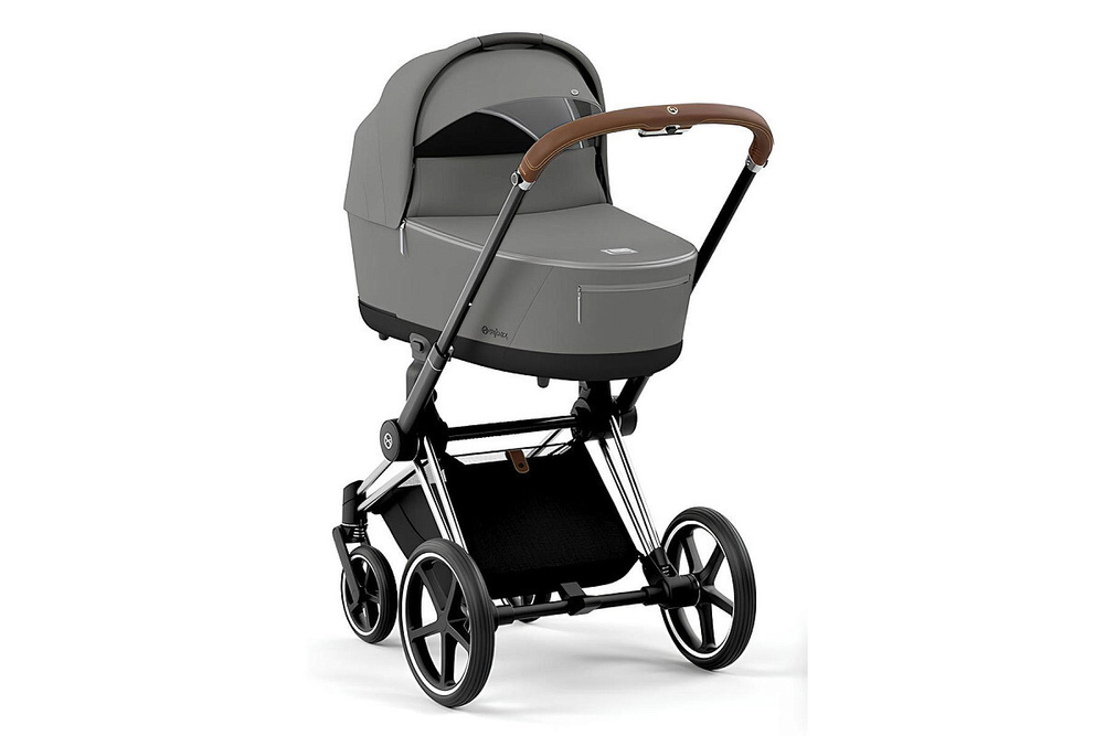 Коляска 2 в 1 Cybex Priam IV Mirage Grey, шасси Chrome Brown
