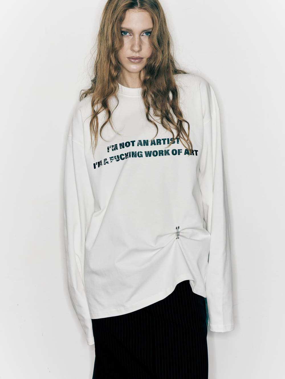 Лонгслив Work of art, молочный
