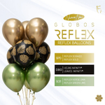 Шар (12''/30 см) Reflex, Зеркальный блеск, Лайм (931), хром