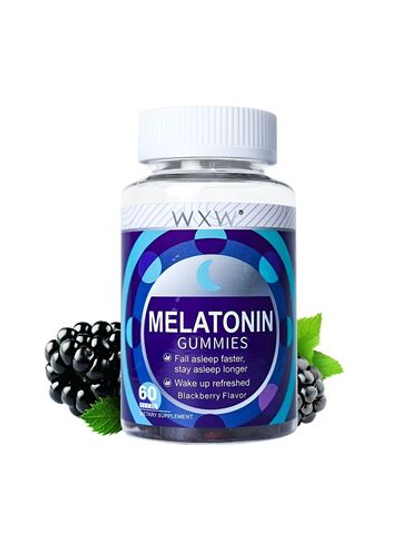 Витамины WXW Stock, для облегчения засыпания, жевательный мармелад, ежевика, 60 шт