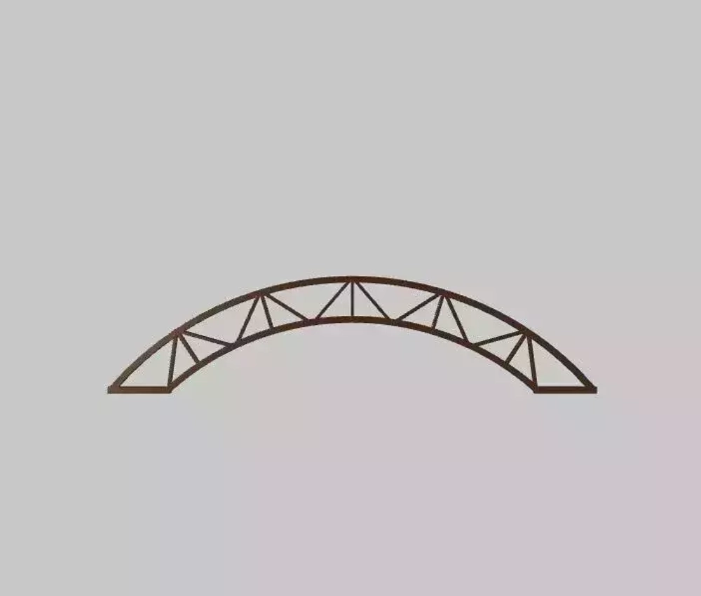 Ферма для навеса арочная 6м